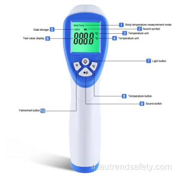 Thermomètre infrarouge numérique sans contact avec Ce